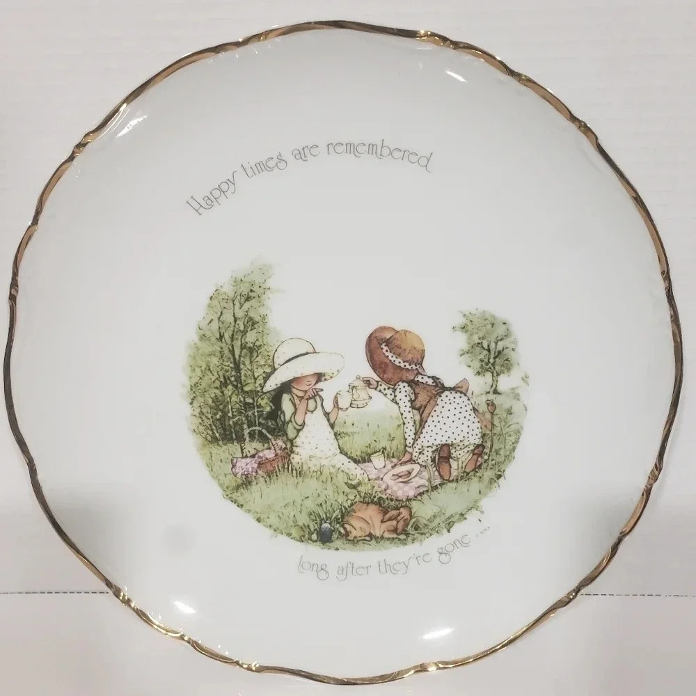 Vintage Japan Holly  Hobbie Genuine Porcelain Collectors Platter